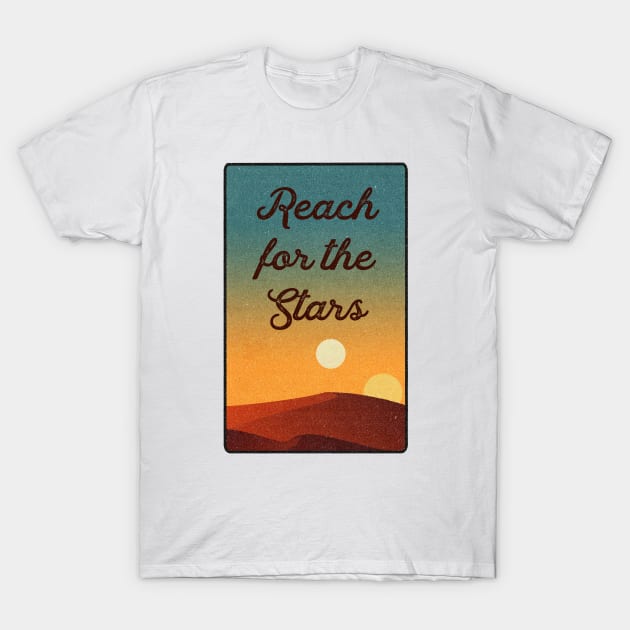 galaxy sunset (reach for the stars) T-Shirt by mystudiocreate